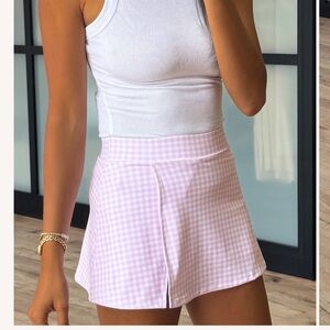 Brand New: Talulah Pink Gingham Skort